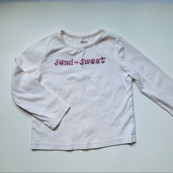 Gymboree ivory L/S Graphic T shirt and Plaid Jumper - Girls 5 - Picture 8 of 11